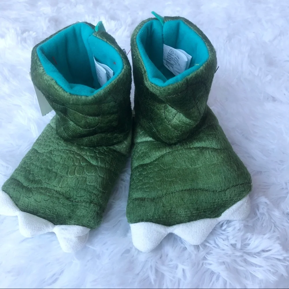 Dinosaur feet slippers Baby 12-24 months - Picture 1 of 9